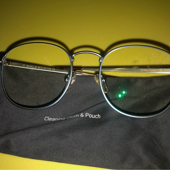 🆕 Blue/silver frames from (Eyebuy Direct) size 53 17/145 C8 Blue & silver legs - Picture 3 of 10